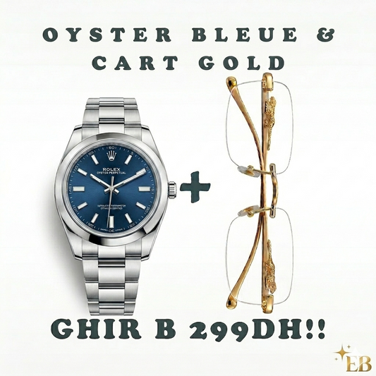 ROLEX BLUE + CARTIER