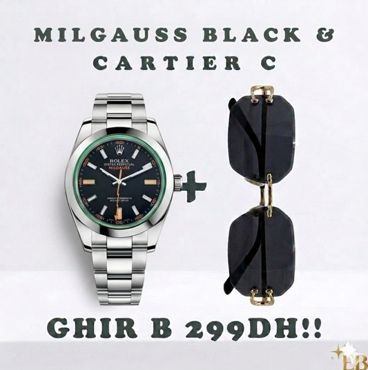ROLEX MILGAUSS + CARTIER C